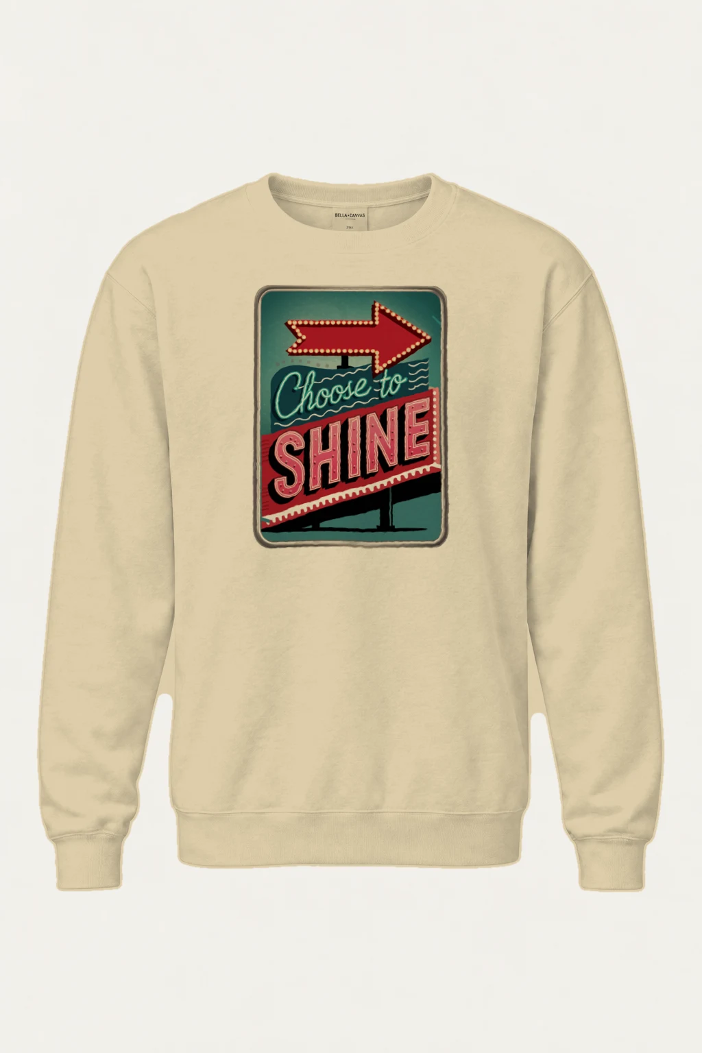 "Choose To Shine" Heavy Blend Unisex Crewneck Sweatshirt | Gildan 18000