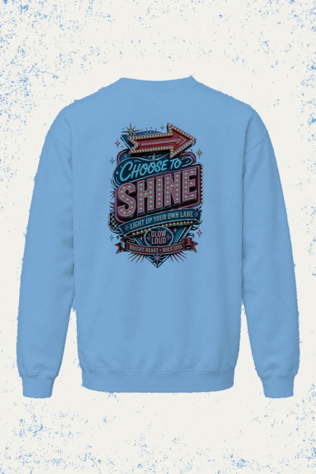 "Choose To Shine" Heavy Blend Unisex Crewneck Sweatshirt | Gildan 18000