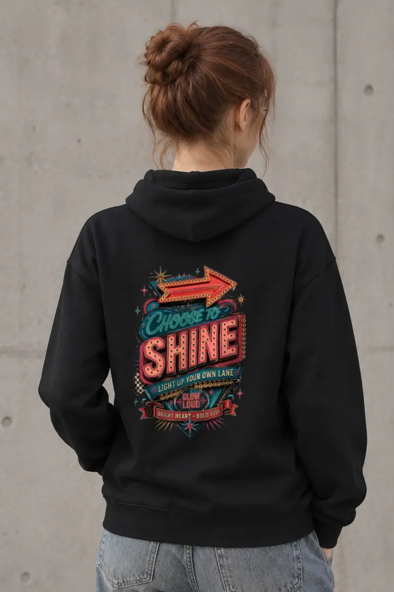 "Choose To Shine" Heavy Blend Unisex Pullover Hoodie