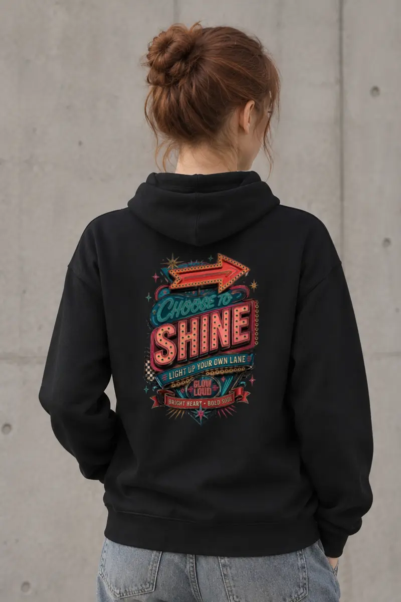 "Choose To Shine" Heavy Blend Unisex Pullover Hoodie