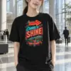 "Choose To Shine" Heavyweight Unisex Crewneck T-shirt | Gildan 5000