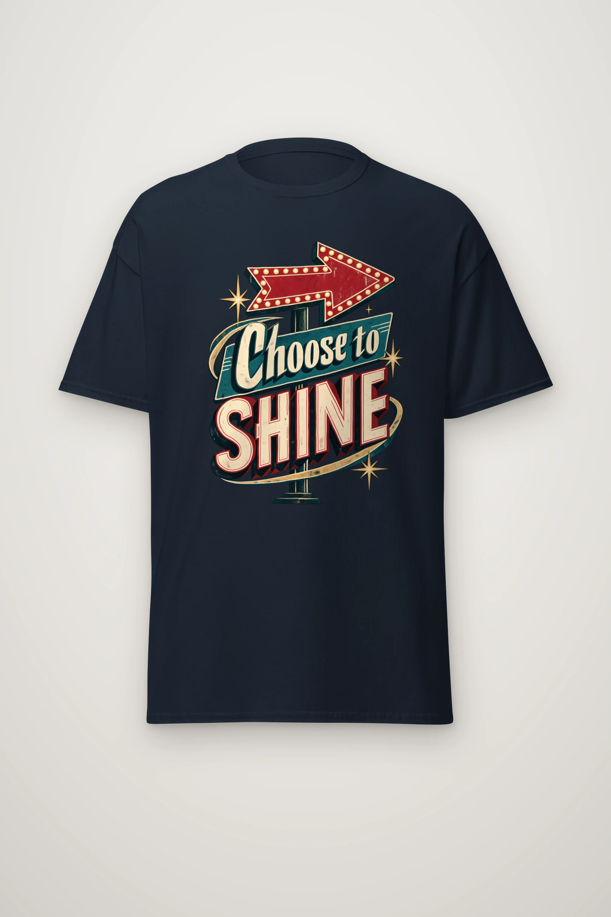 "Choose To Shine" Heavyweight Unisex Crewneck T-shirt