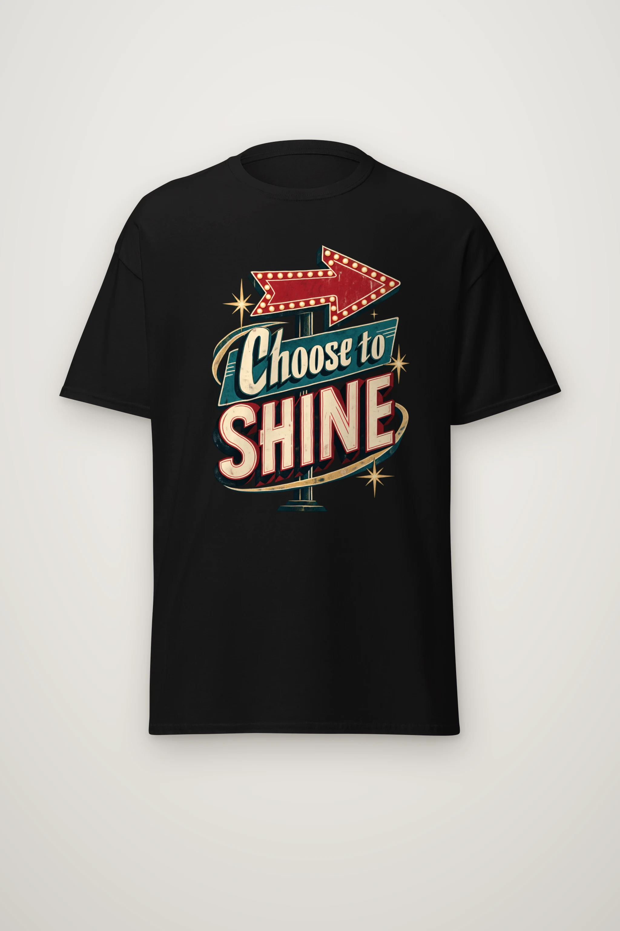 "Choose To Shine" Heavyweight Unisex Crewneck T-shirt