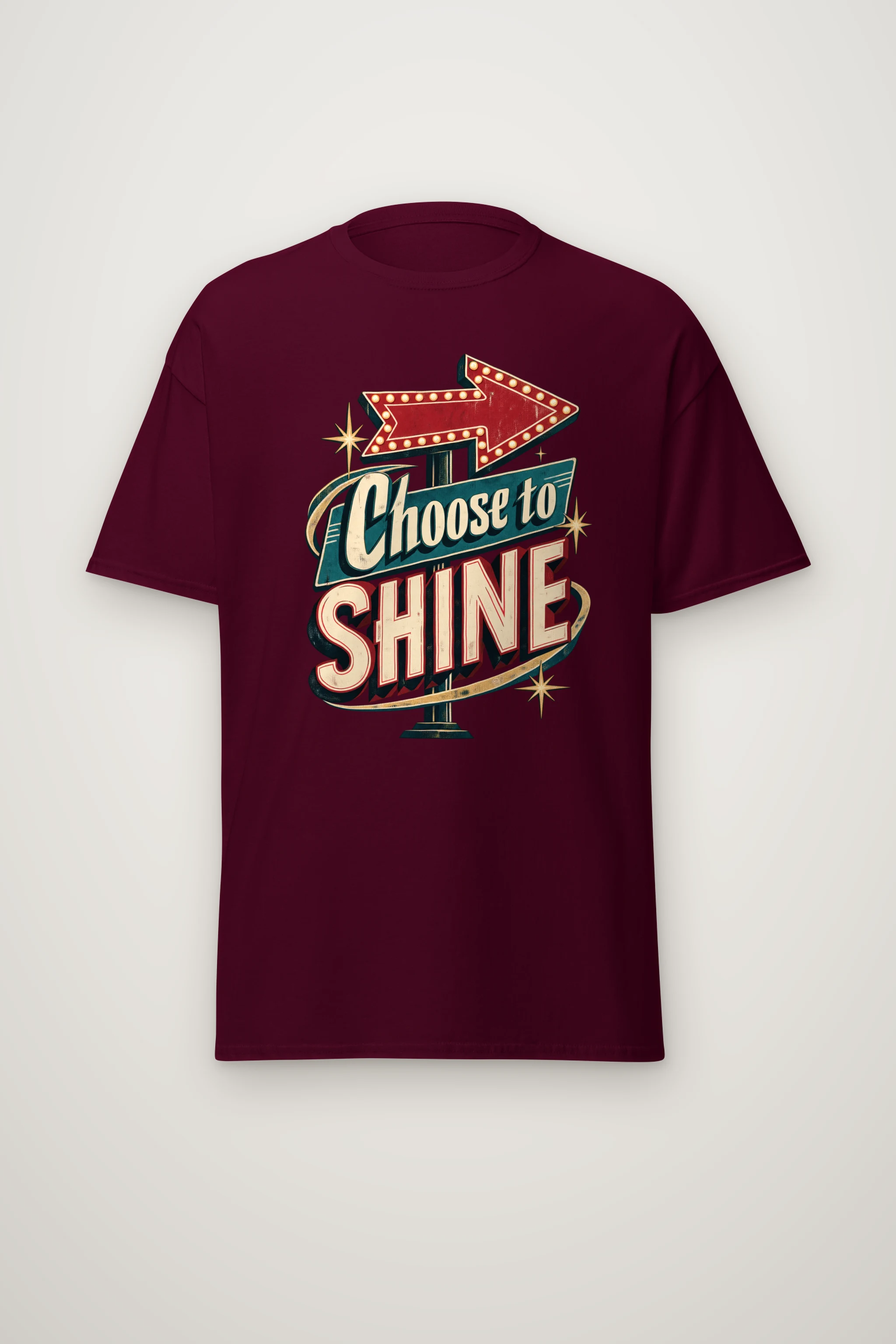 "Choose To Shine" Heavyweight Unisex Crewneck T-shirt