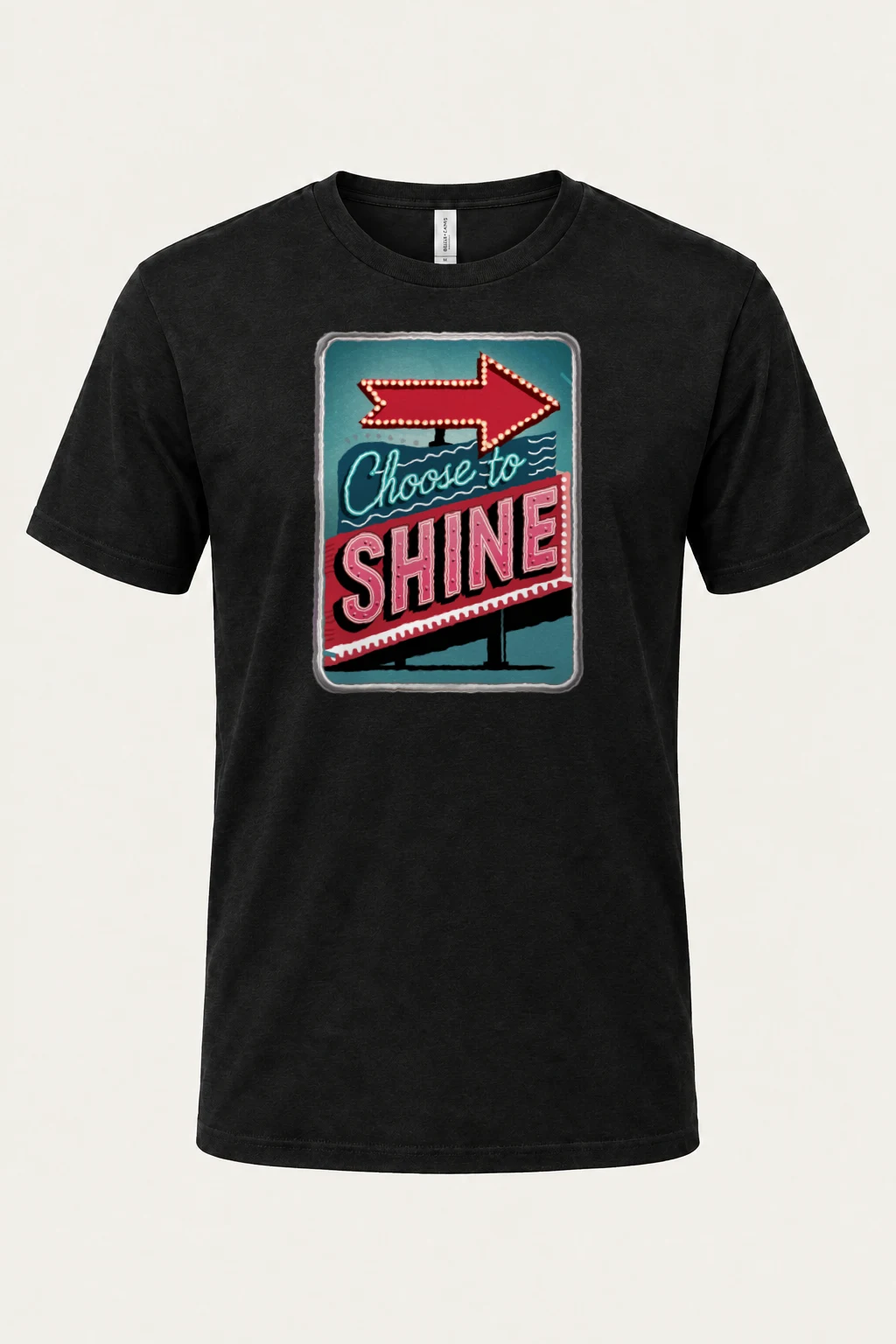 "Choose To Shine" Heavyweight Unisex Crewneck T-shirt | Gildan 5000