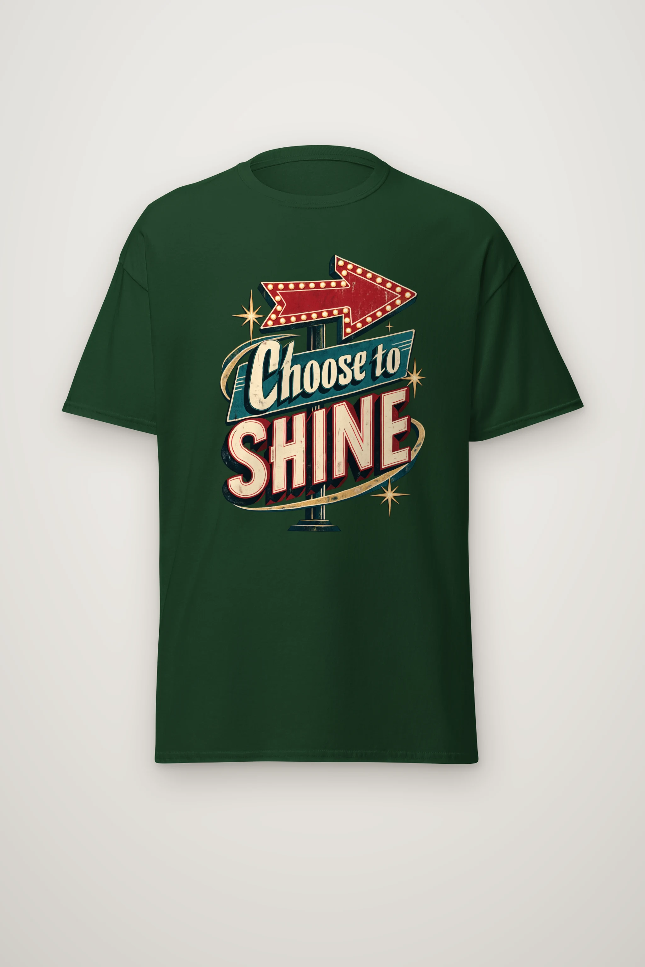 "Choose To Shine" Heavyweight Unisex Crewneck T-shirt