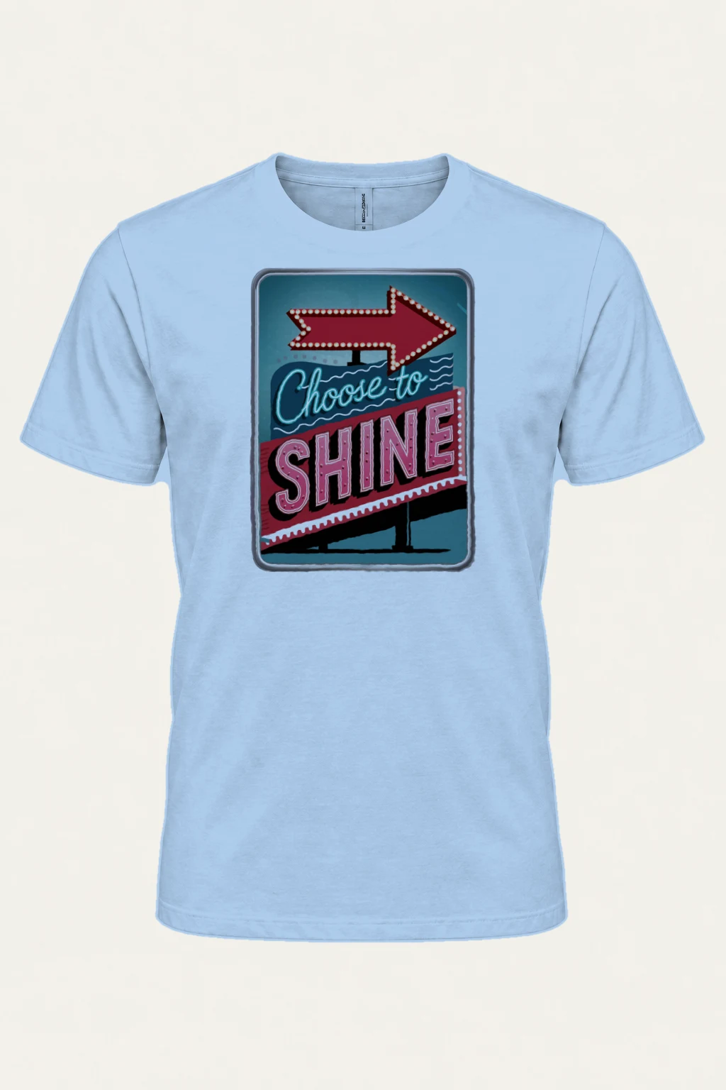 "Choose To Shine" Heavyweight Unisex Crewneck T-shirt | Gildan 5000