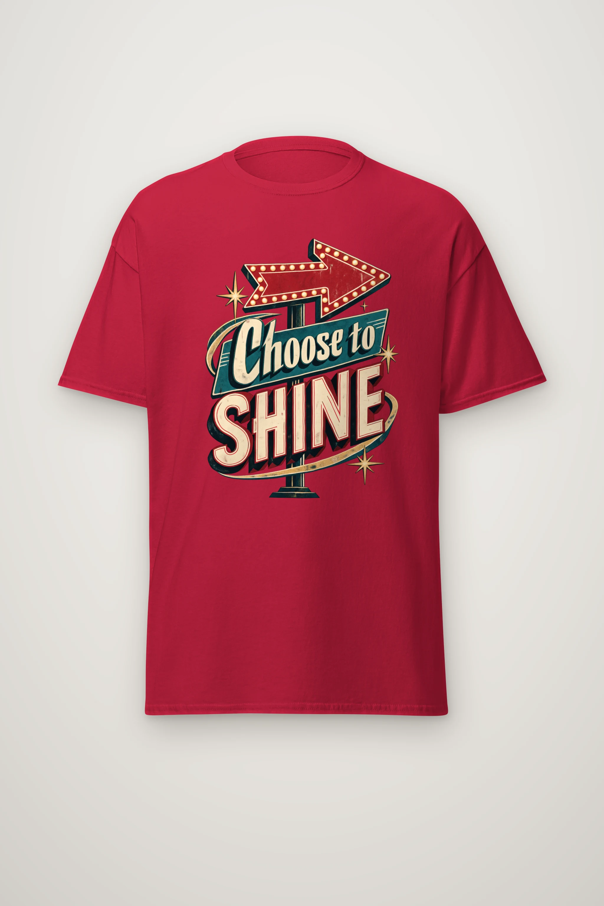 "Choose To Shine" Heavyweight Unisex Crewneck T-shirt