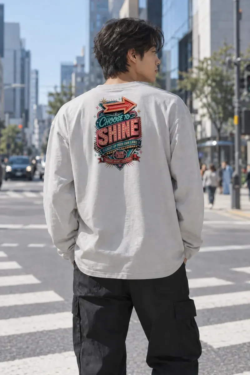 "Choose To Shine" Unisex Longsleeve T-shirt | Gildan 2400