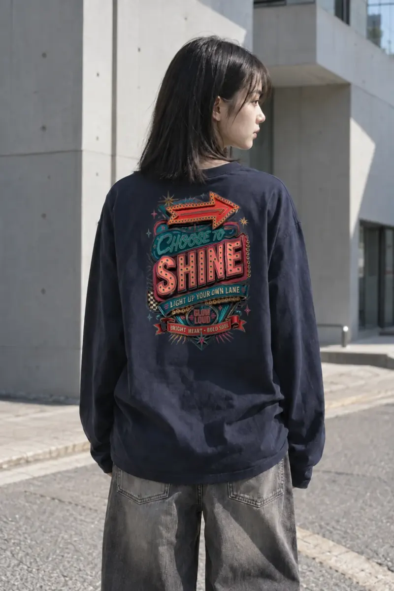 "Choose To Shine" Unisex Longsleeve T-shirt | Gildan 2400