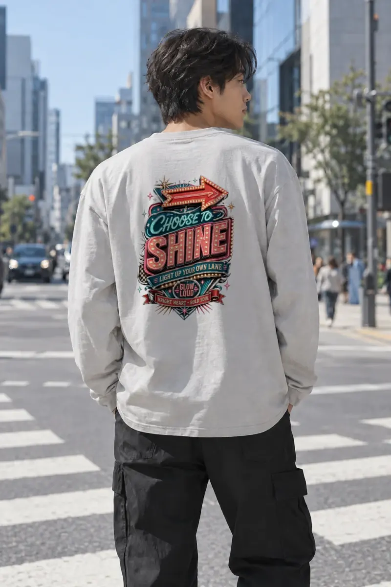 “Choose To Shine” Unisex Longsleeve T-shirt | Gildan 2400