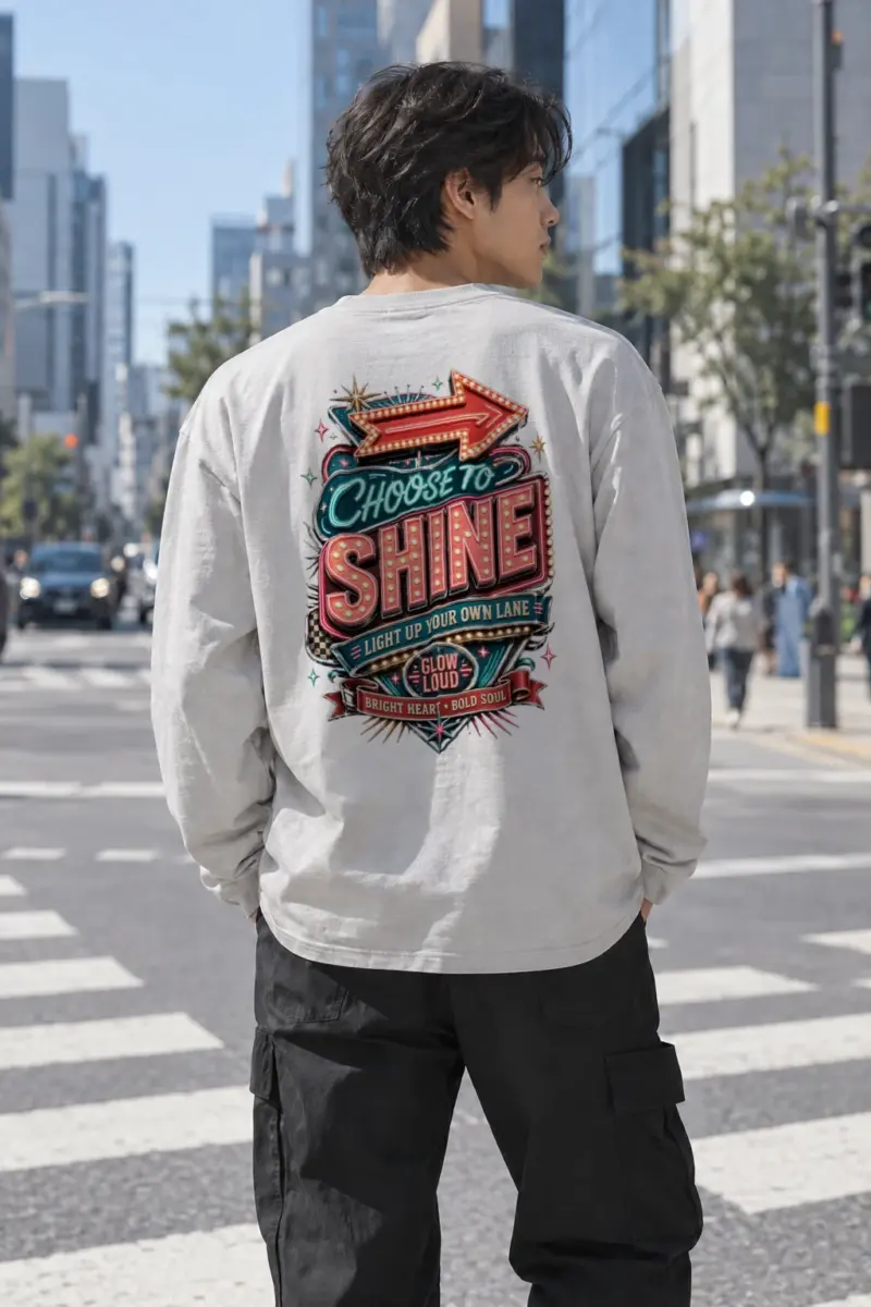 "Choose To Shine" Unisex Longsleeve T-shirt | Gildan 2400