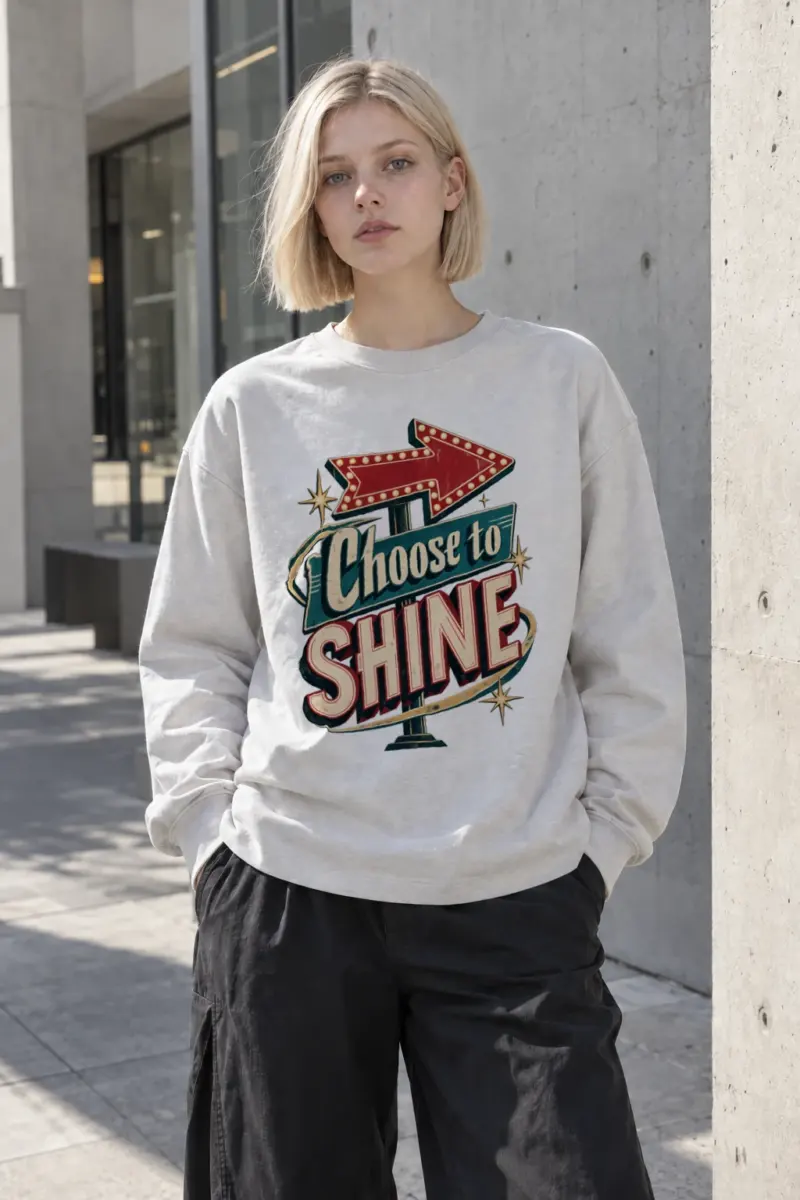 "Choose to Shine" Unisex Longsleeve T-shirt | Gildan 2400