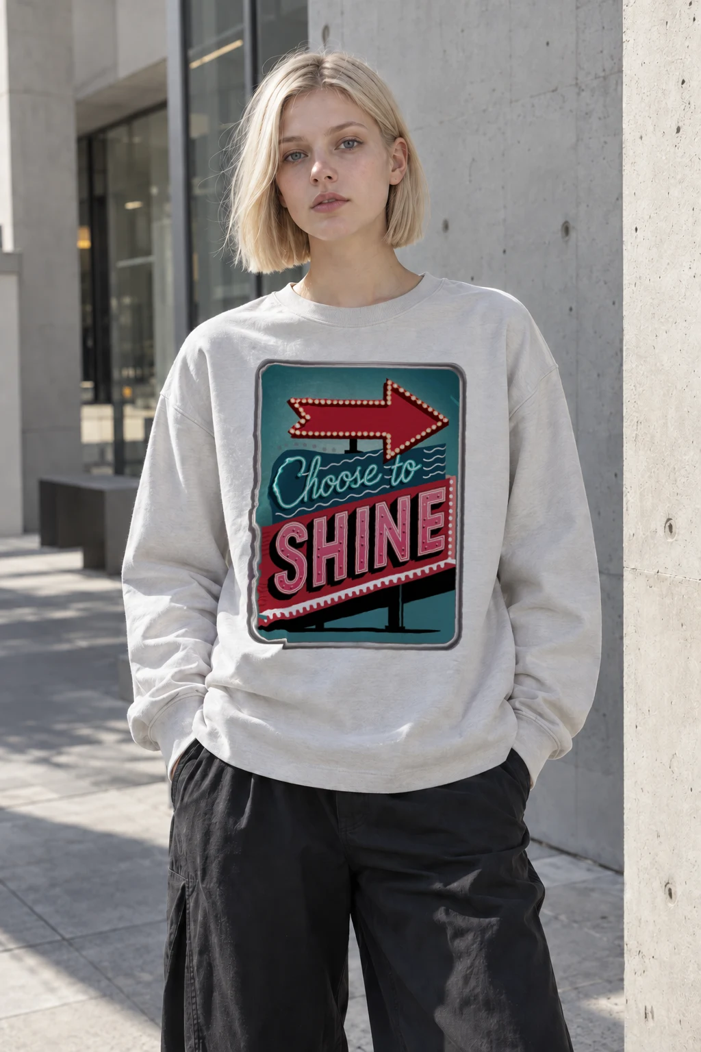 "Choose To Shine" Unisex Longsleeve T-shirt | Gildan 2400