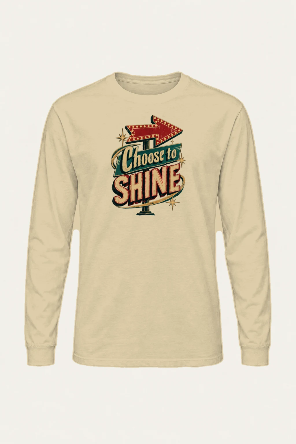 "Choose to Shine" Unisex Longsleeve T-shirt | Gildan 2400