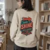 "Choose To Shine" Unisex Sponge Fleece Crewneck Sweatshirt | Bella + Canvas 3901