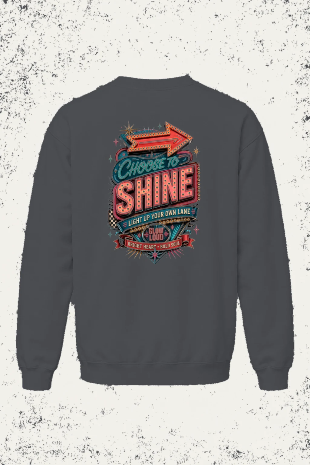 "Choose To Shine" Unisex Sponge Fleece Crewneck Sweatshirt | Bella + Canvas 3901