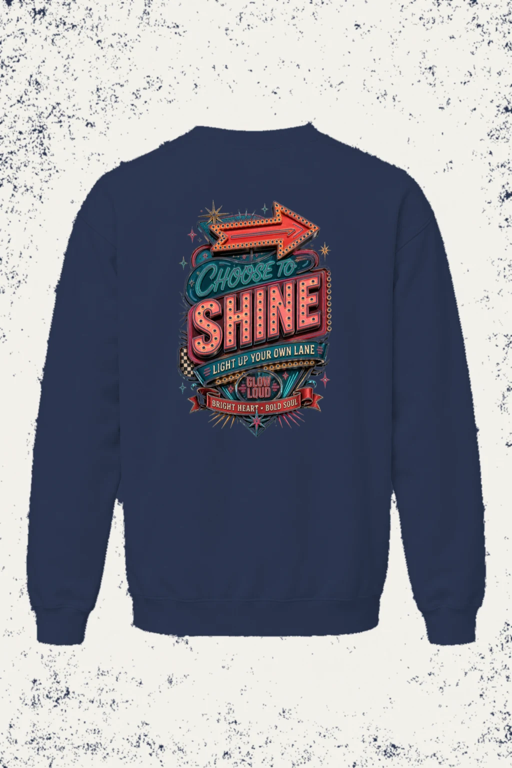 "Choose To Shine" Unisex Sponge Fleece Crewneck Sweatshirt | Bella + Canvas 3901