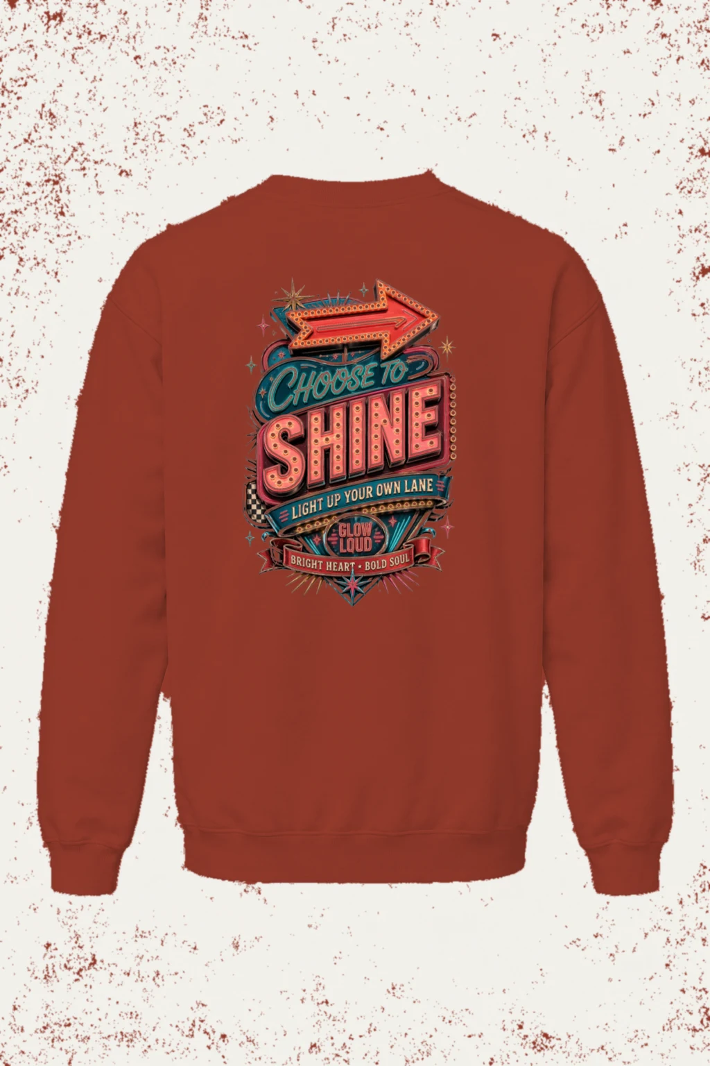 "Choose To Shine" Unisex Sponge Fleece Crewneck Sweatshirt | Bella + Canvas 3901