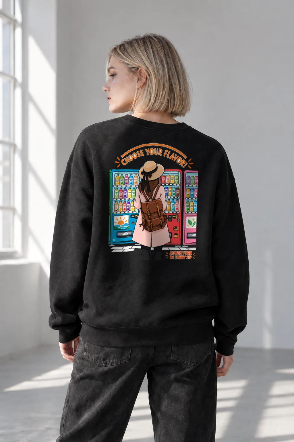 "Choose Your Flavor" Heavy Blend Unisex Crewneck Sweatshirt | Gildan 18000