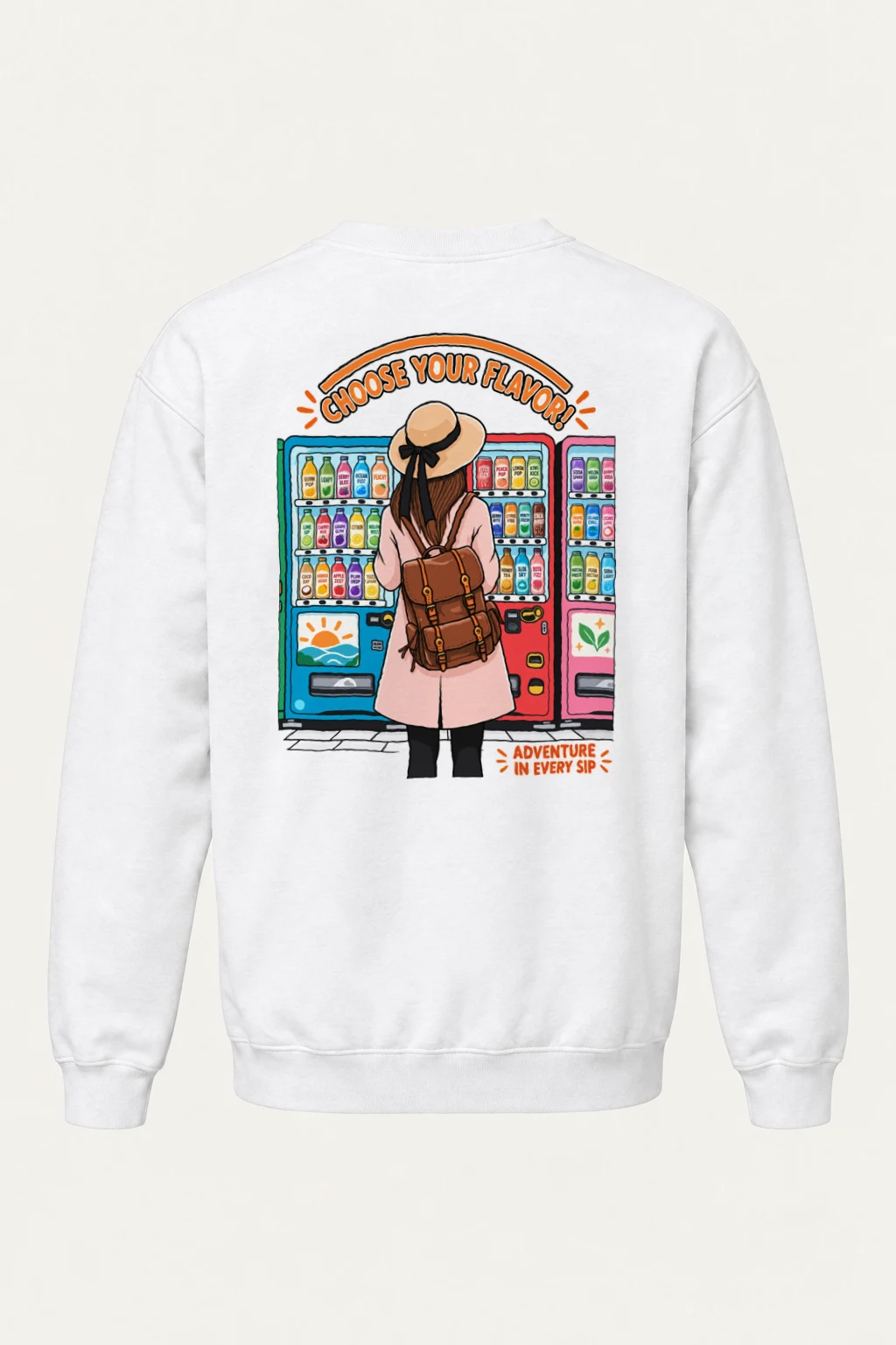 "Choose Your Flavor" Heavy Blend Unisex Crewneck Sweatshirt | Gildan 18000