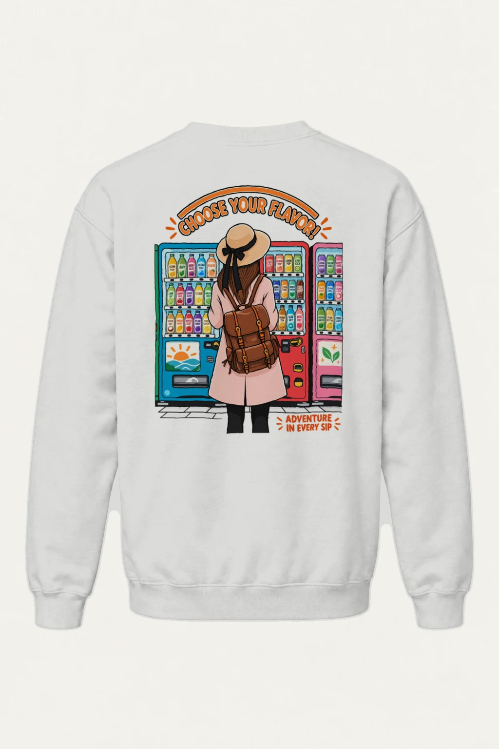 "Choose Your Flavor" Heavy Blend Unisex Crewneck Sweatshirt | Gildan 18000
