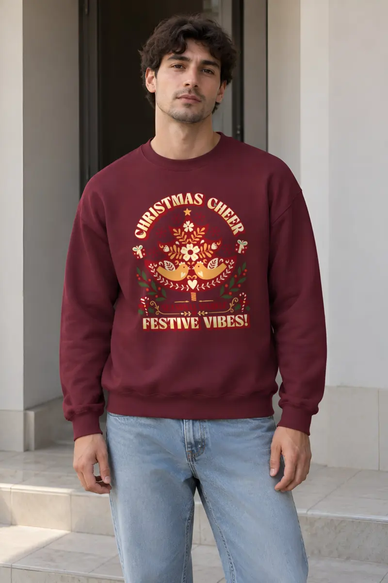 "Christmas Cheer" Heavy Blend Unisex Crewneck Sweatshirt