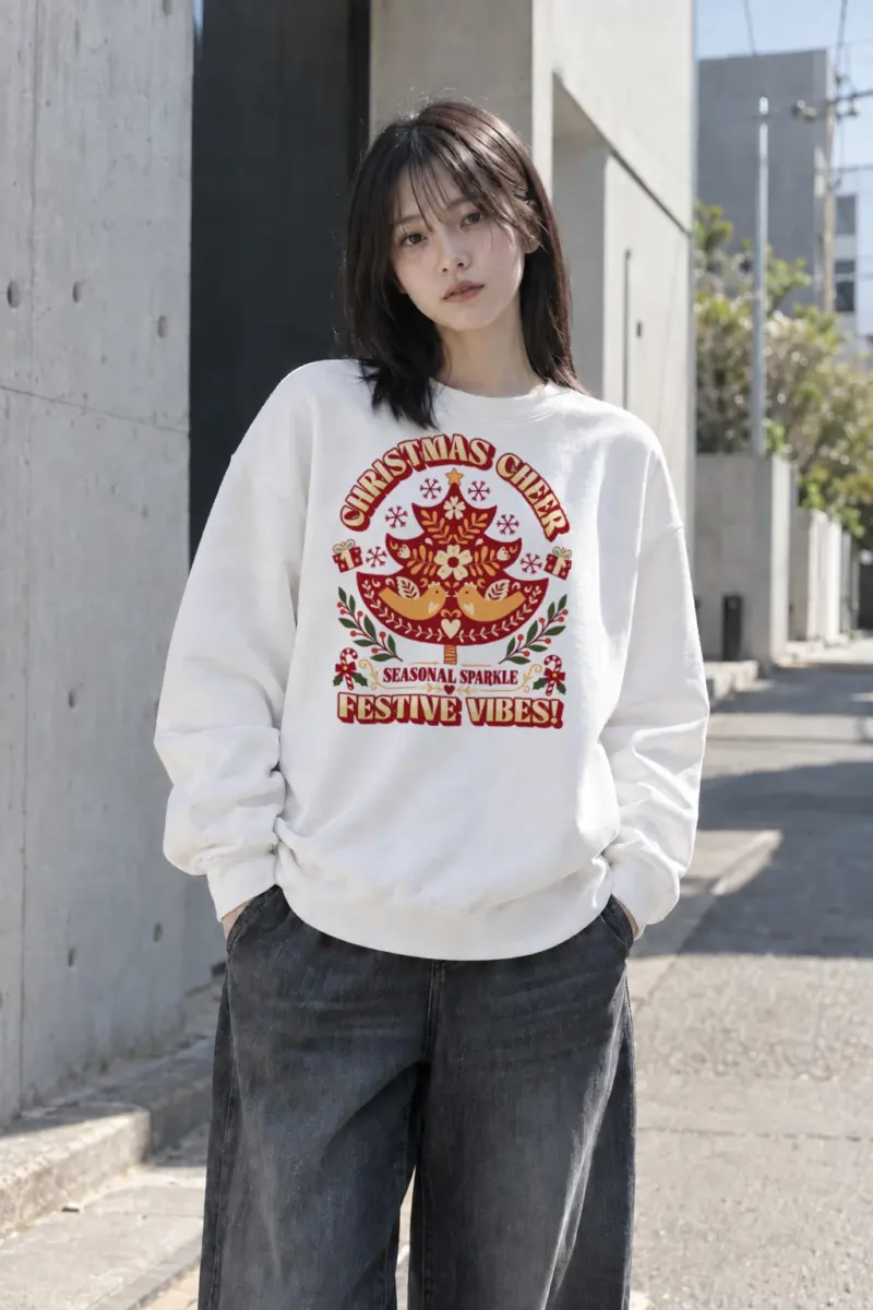 "Christmas Cheer" Heavy Blend Unisex Crewneck Sweatshirt | Gildan 18000