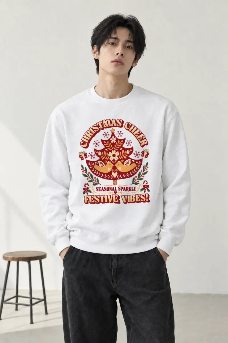 "Christmas Cheer" Heavy Blend Unisex Crewneck Sweatshirt | Gildan 18000