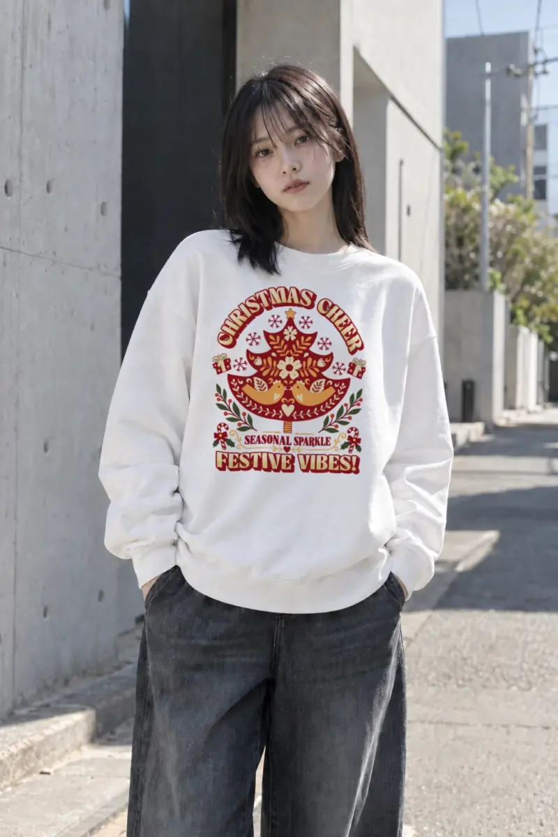 "Christmas Cheer" Heavy Blend Unisex Crewneck Sweatshirt | Gildan 18000