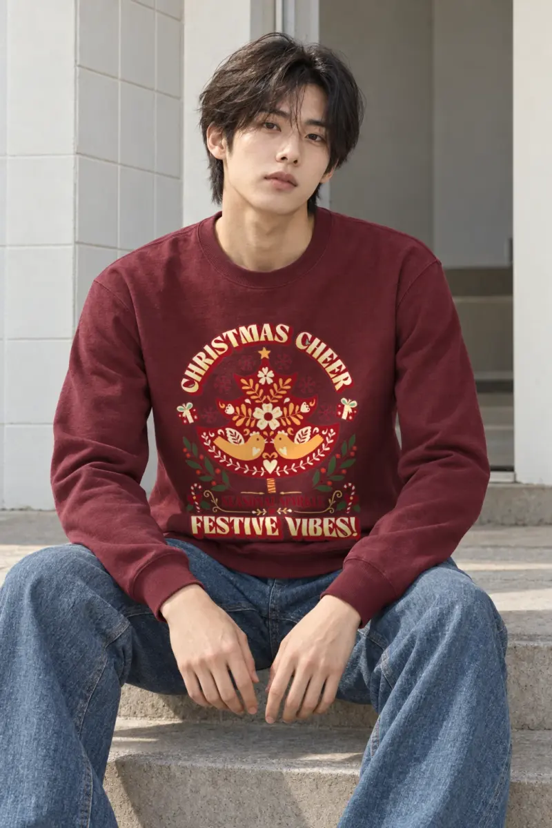 "Christmas Cheer" Heavy Blend Unisex Crewneck Sweatshirt