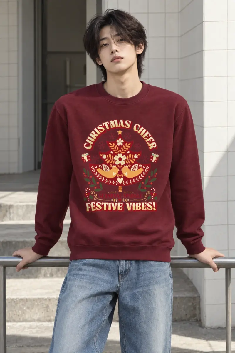 "Christmas Cheer" Heavy Blend Unisex Crewneck Sweatshirt