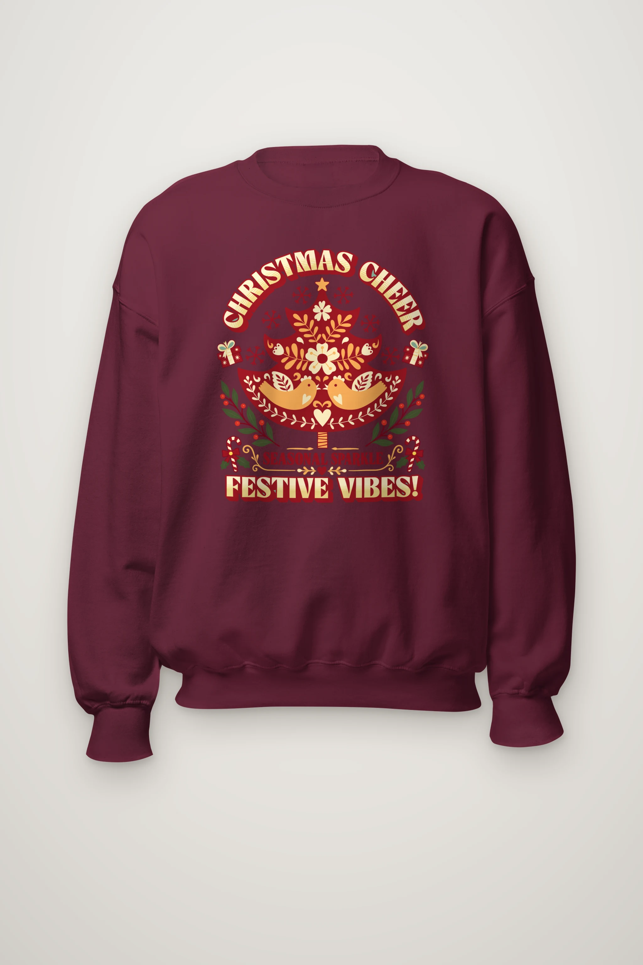 "Christmas Cheer" Heavy Blend Unisex Crewneck Sweatshirt