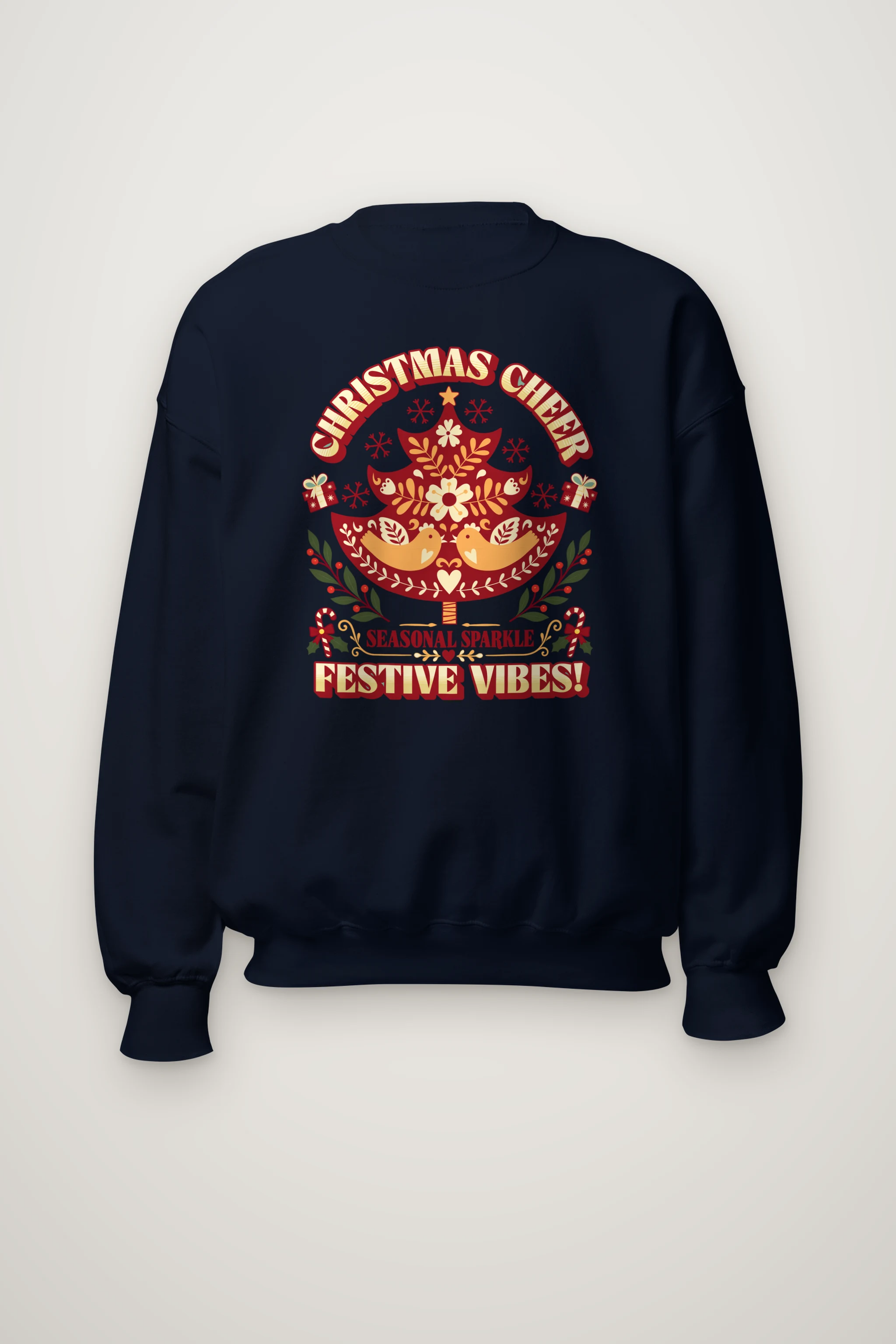 "Christmas Cheer" Heavy Blend Unisex Crewneck Sweatshirt