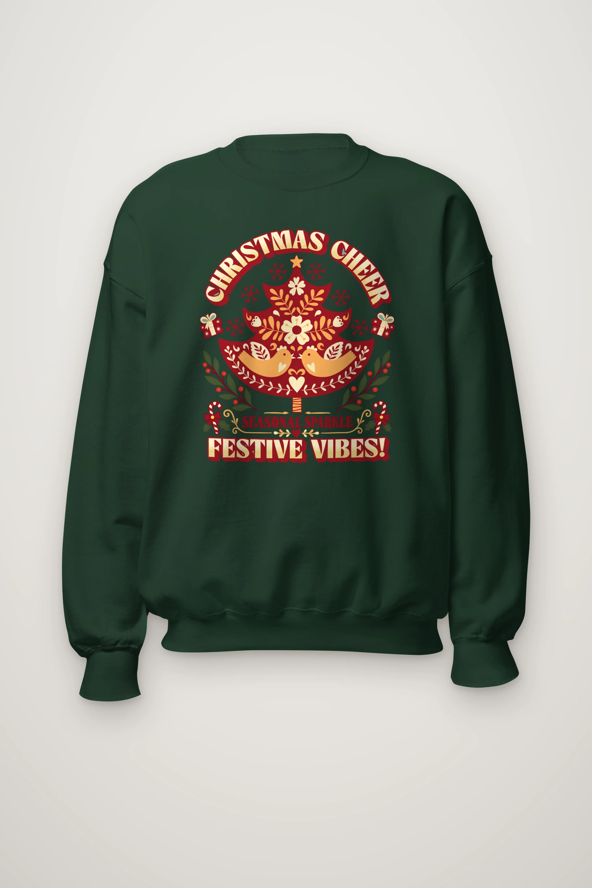 "Christmas Cheer" Heavy Blend Unisex Crewneck Sweatshirt