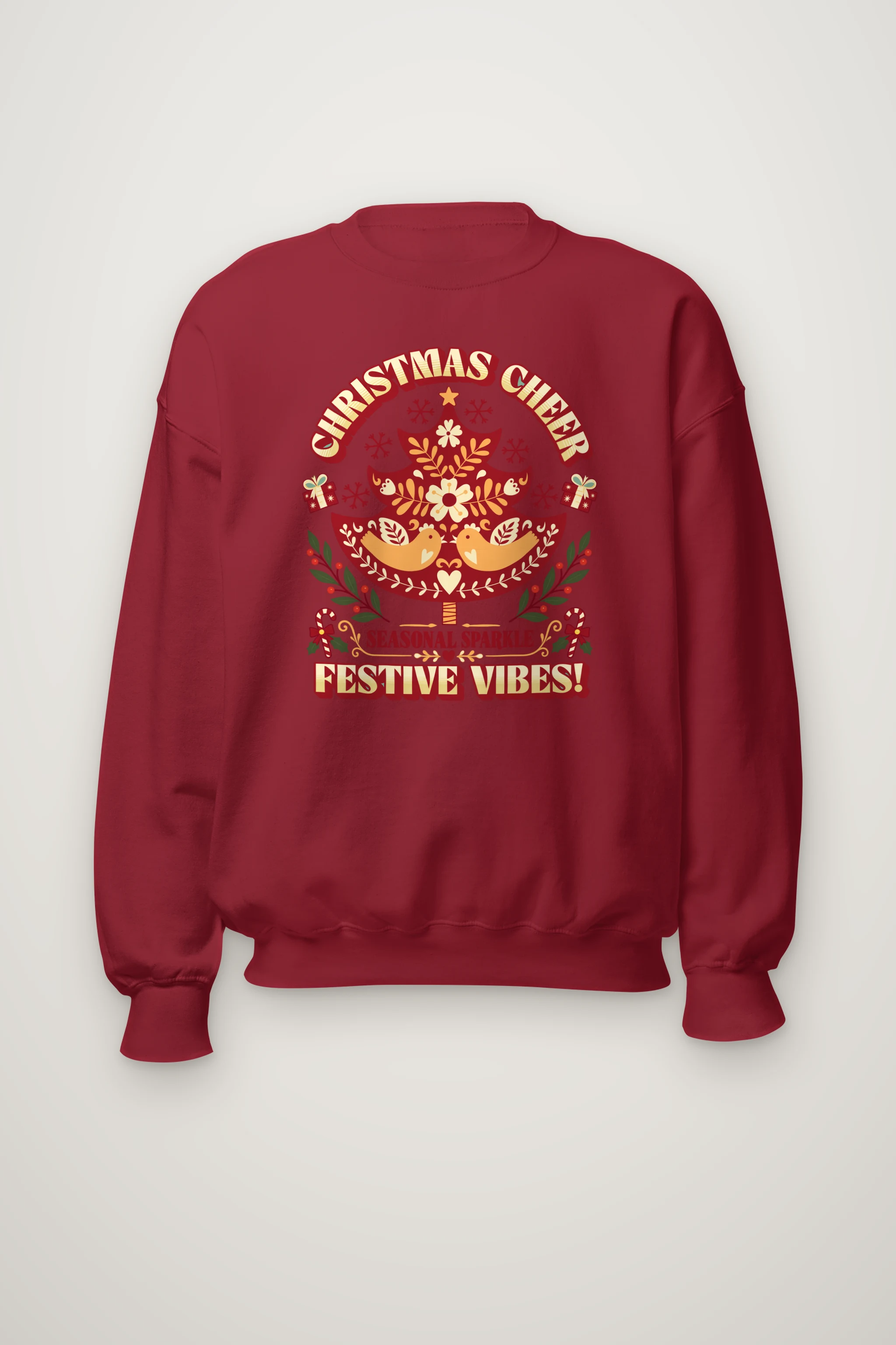 "Christmas Cheer" Heavy Blend Unisex Crewneck Sweatshirt