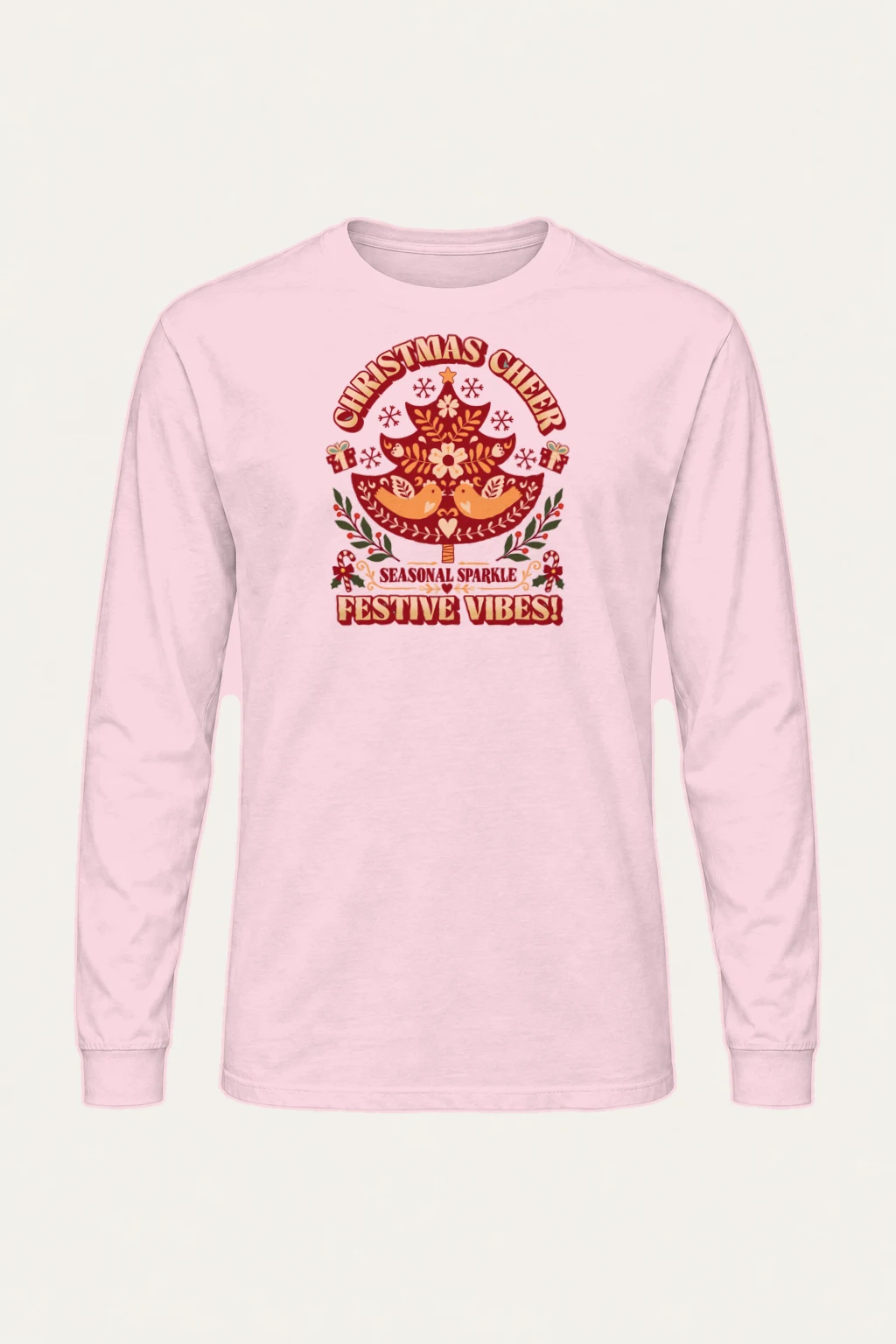 "Christmas Cheer Tree" Unisex Longsleeve T-shirt | Gildan 2400