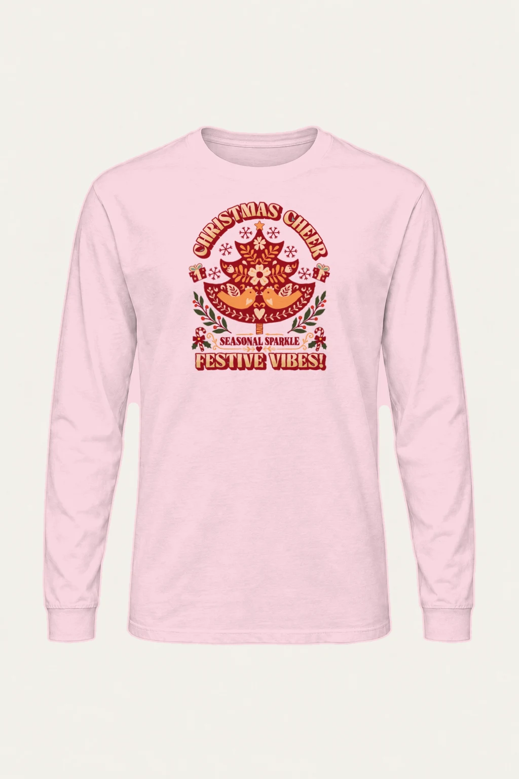 "Christmas Cheer Tree" Unisex Longsleeve T-shirt | Gildan 2400
