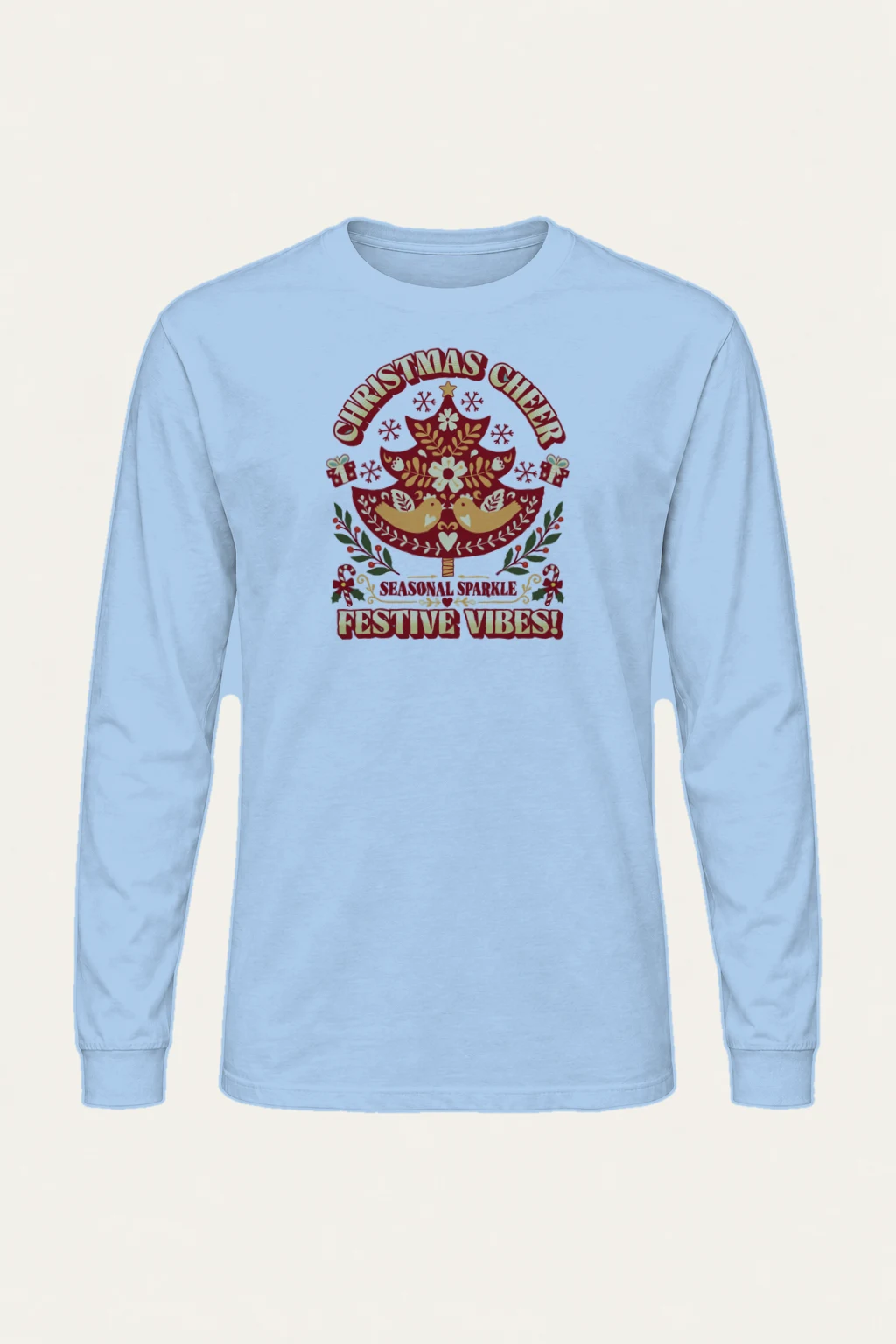 "Christmas Cheer Tree" Unisex Longsleeve T-shirt | Gildan 2400