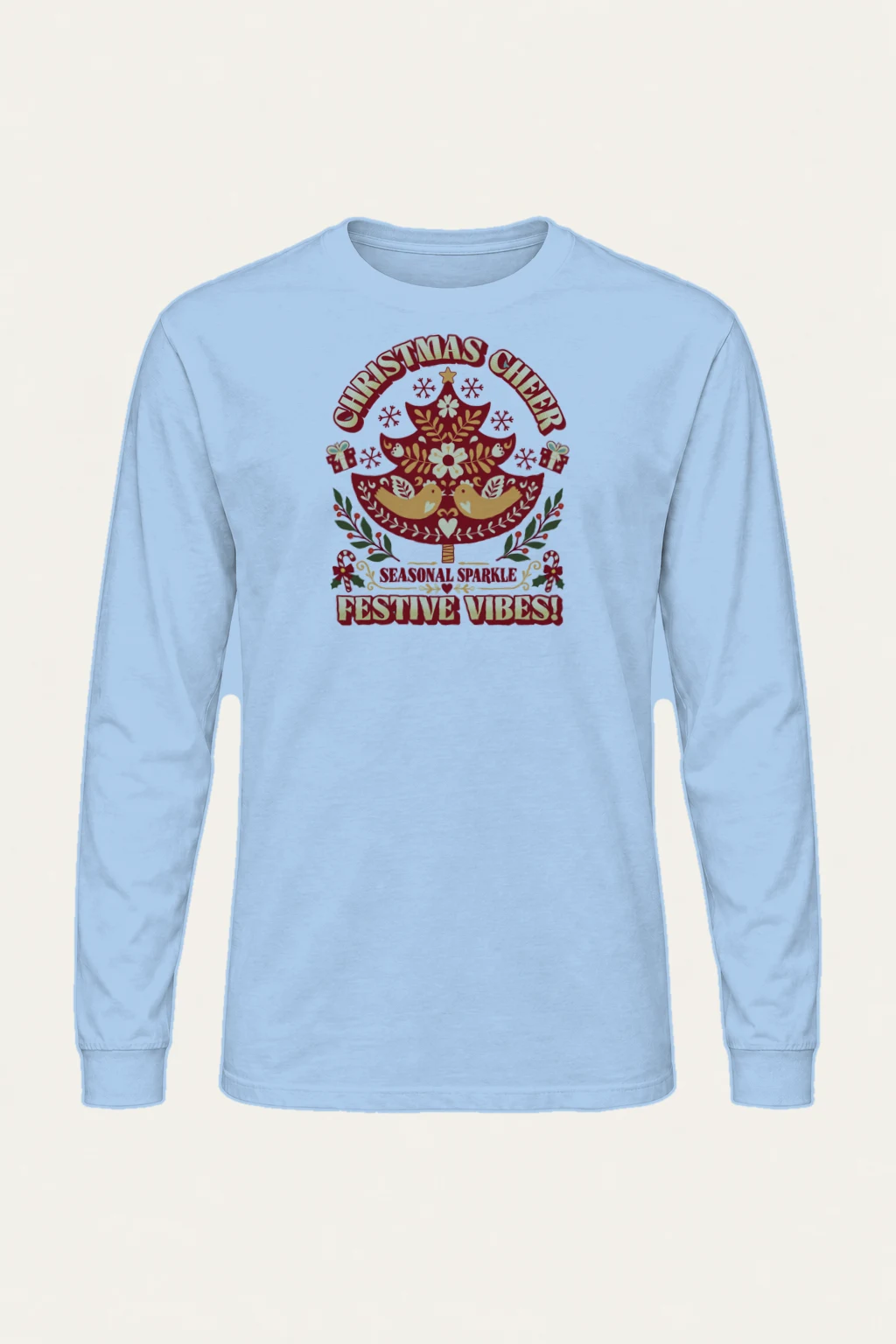 "Christmas Cheer Tree" Unisex Longsleeve T-shirt | Gildan 2400