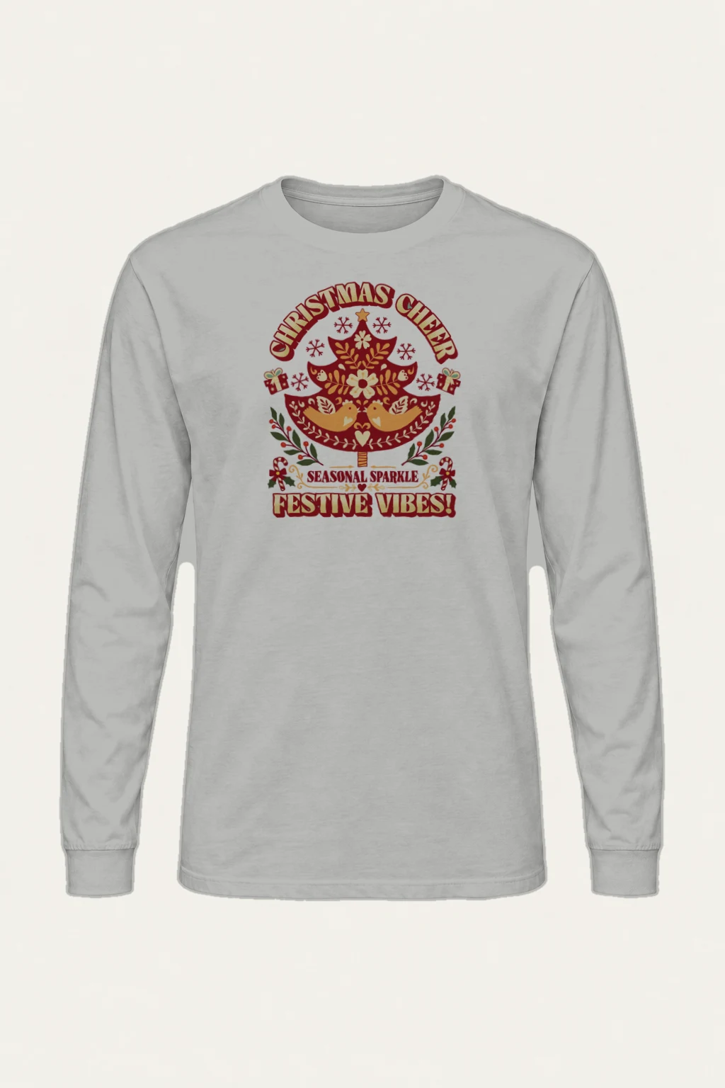 "Christmas Cheer Tree" Unisex Longsleeve T-shirt | Gildan 2400