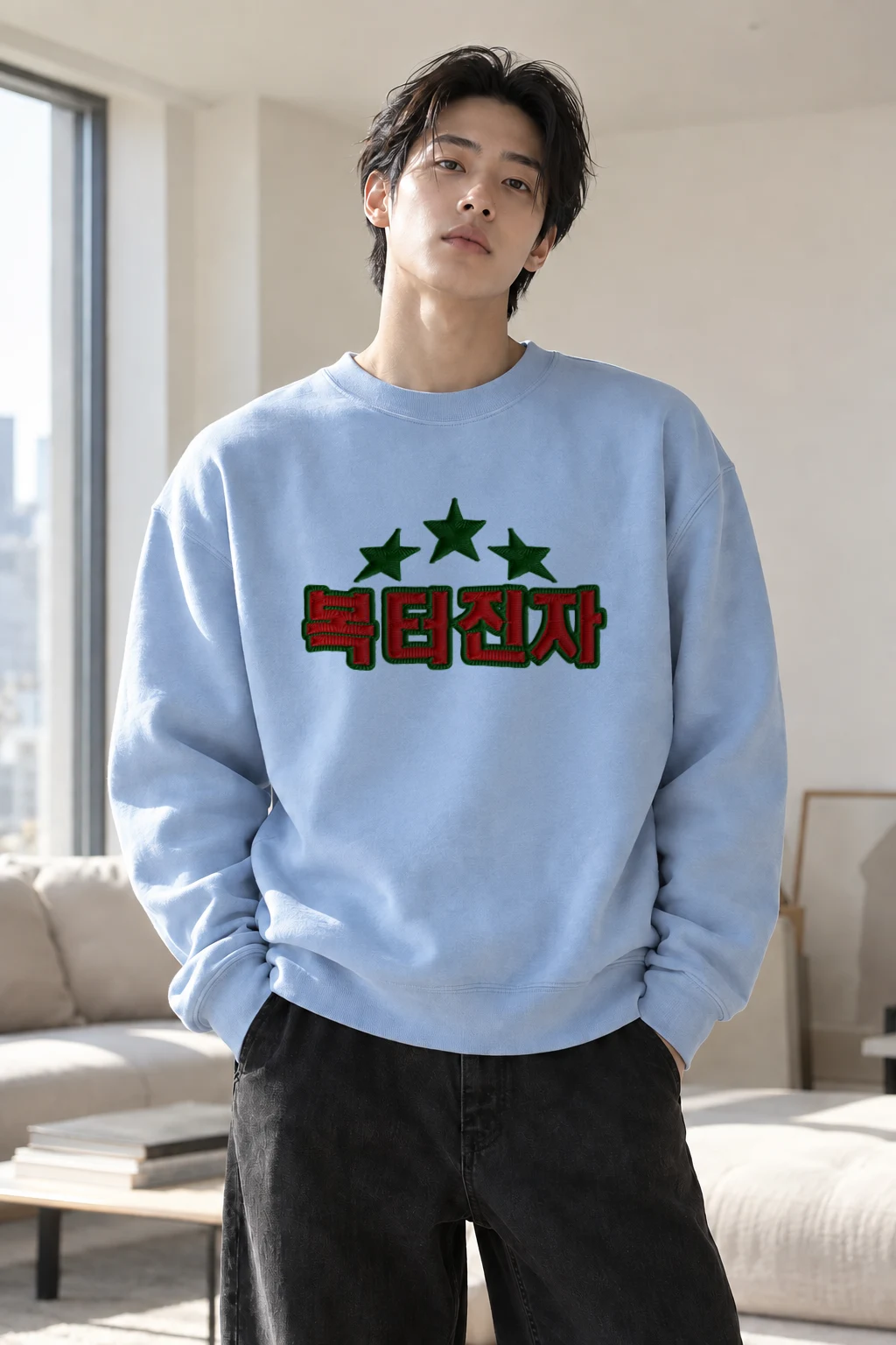 "Christmas Stars" Heavy Blend Unisex Crewneck Sweatshirt | Gildan 18000