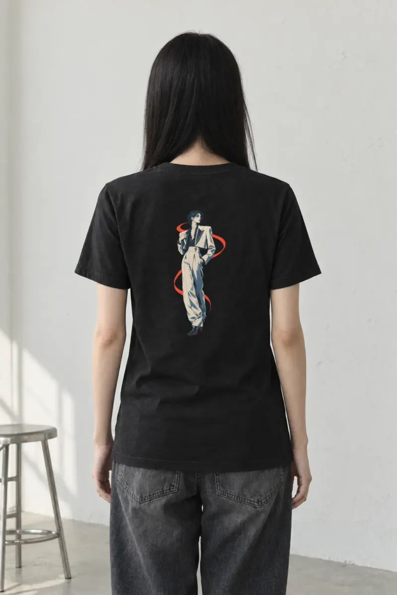 "Chromatic Poise" Heavyweight Unisex Crewneck T-shirt