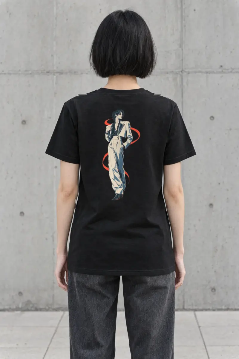 "Chromatic Poise" Heavyweight Unisex Crewneck T-shirt