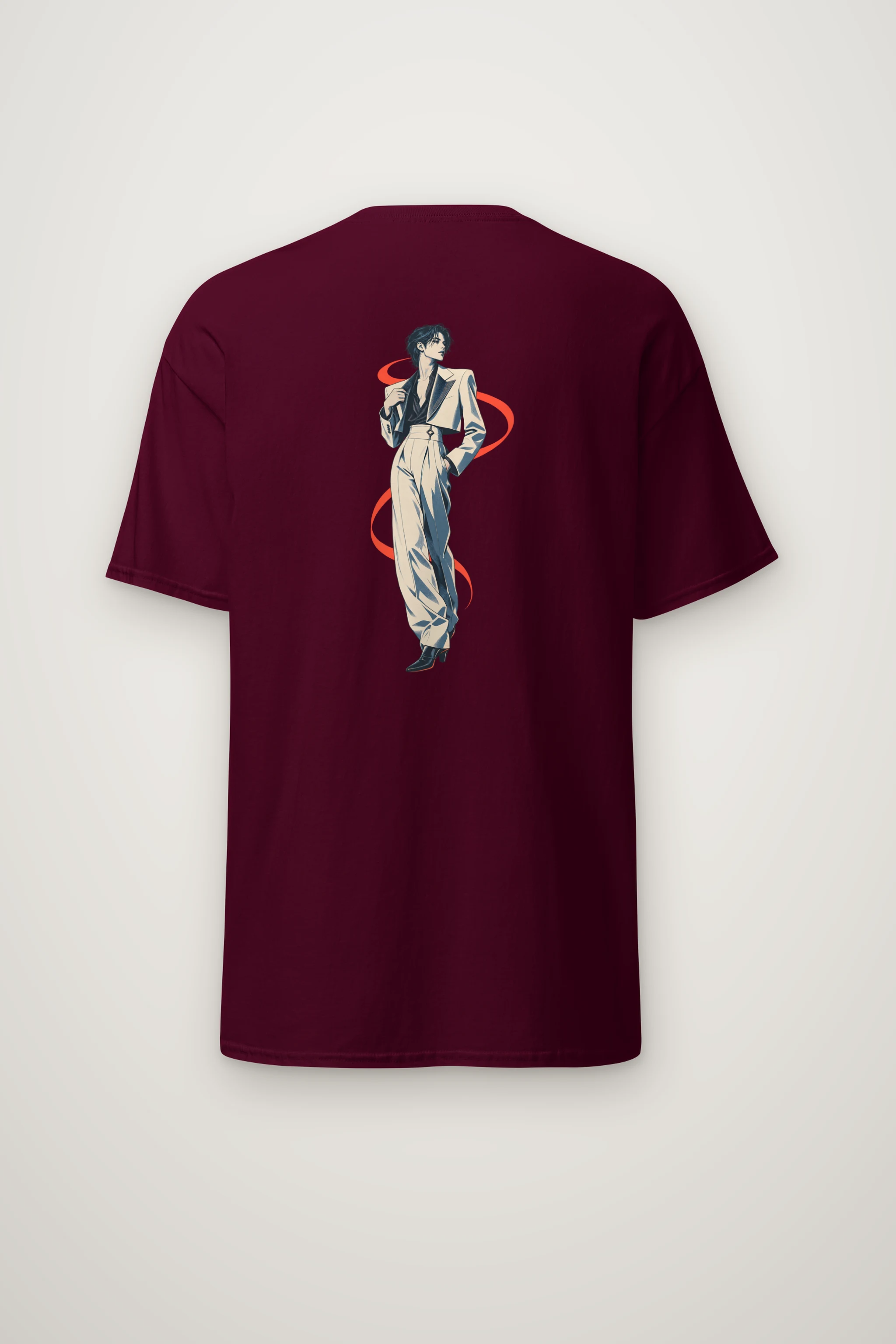 "Chromatic Poise" Heavyweight Unisex Crewneck T-shirt