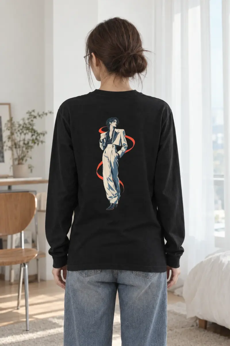 "Chromatic Poise" Unisex Longsleeve T-shirt