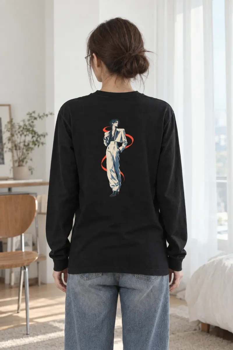 "Chromatic Poise" Unisex Longsleeve T-shirt
