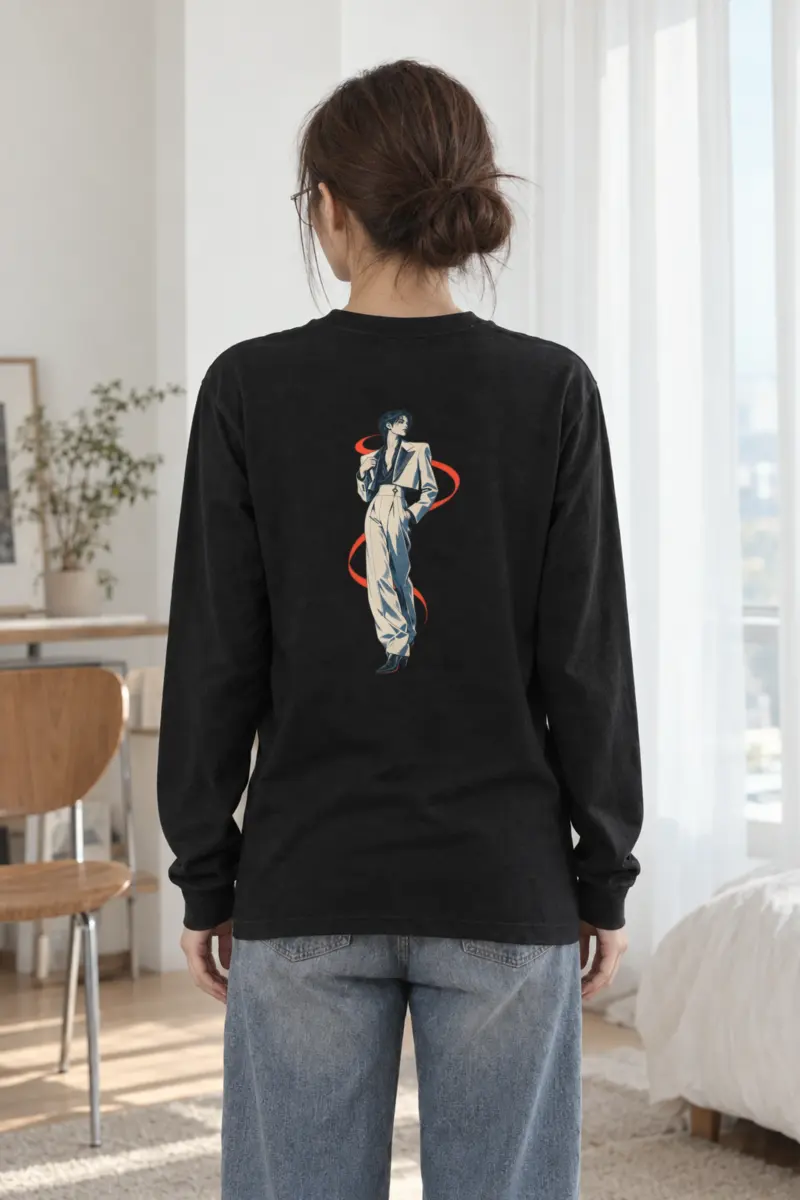 "Chromatic Poise" Unisex Longsleeve T-shirt