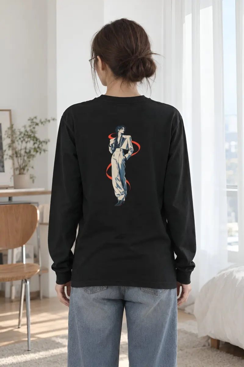 "Chromatic Poise" Unisex Longsleeve T-shirt