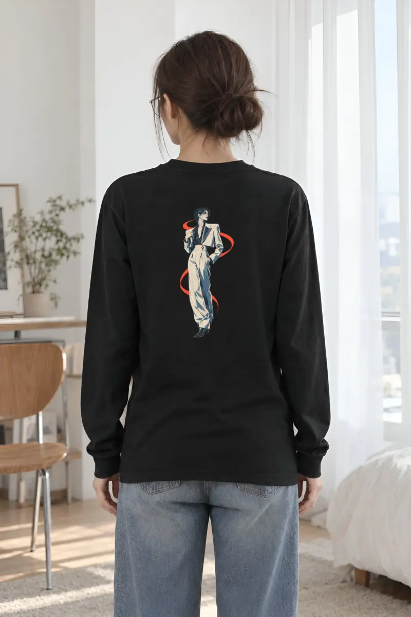 "Chromatic Poise" Unisex Longsleeve T-shirt
